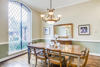 oversized dining room with tall ceiling and large 