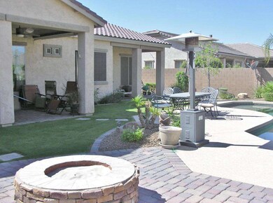 OPEN PATIO WITH FIRE RING