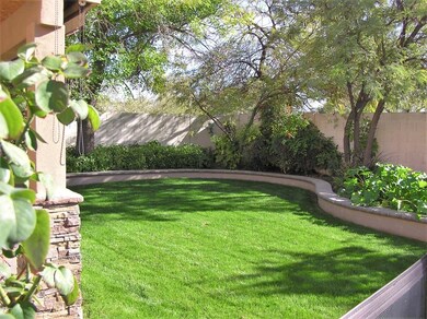 Beautiful lawn & plant beds