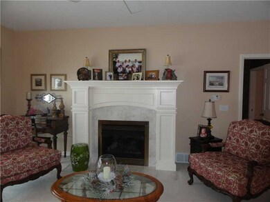 Living Room. Custom Designed and Built Gas Firepla