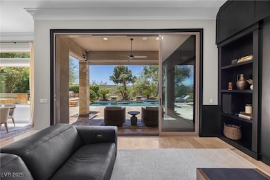 View of backyard from the family room