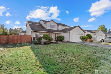 Huge front yard with front deck!