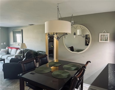 View of dining space
