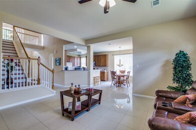 Upon entering home, kitchen and breakfast room, located on the left, open up to living room.