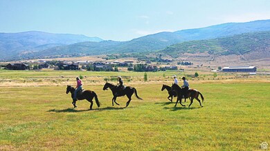 Mountain view with a pastoral area and rural landscape
