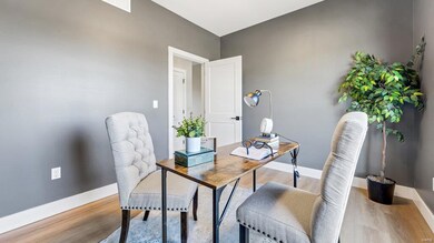 Home office off the entry