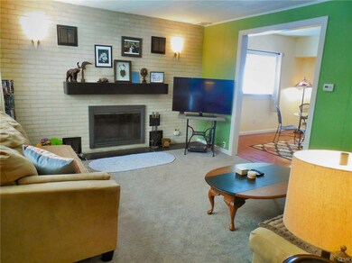 Brick Fireplace
