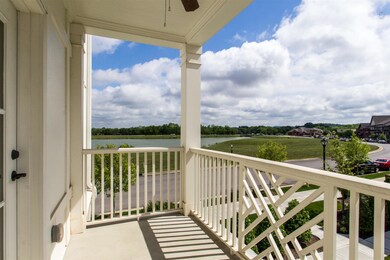 This balcony is off the master overlooking lake and courtyard.