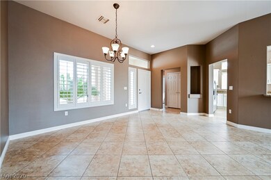 Open floor plan with Diagonally laid Tile Flooring