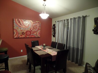 Dining area and access to the deck