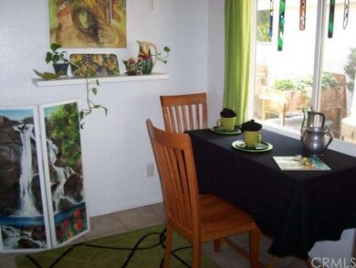 Breakfast nook area that looks out over the patio