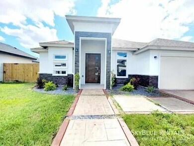 Contemporary house with a front yard