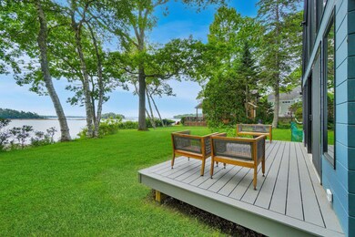 Zen deck with view of islands
