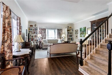 The open layout flows seamlessly into the dining a
