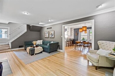 Family room is open to kitchen/dining combo.