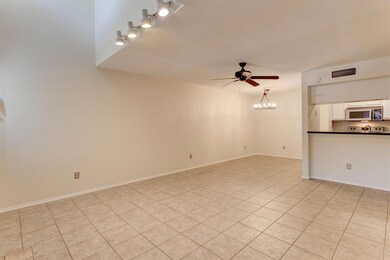 Inside the freshly painted interior an open floorp