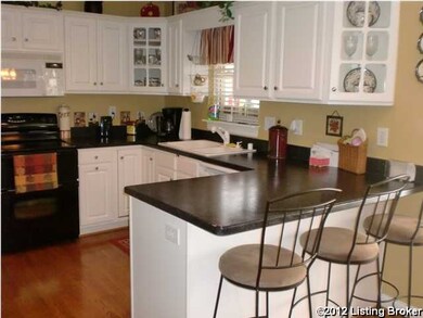 Remodeled kitchen with new counter tops