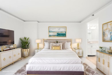 This spacious primary bedroom offers plenty of roo