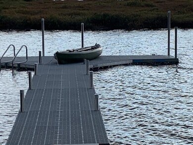 Dock with kayak