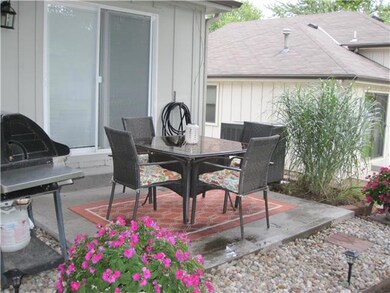 Private patio with updated landscaping.