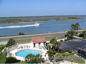 Pool & Dock across street
