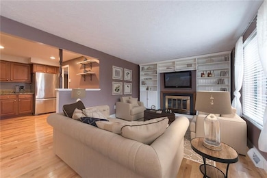 Kitchen opens to family room and dining room