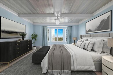 Virtually staged Primary Bedroom