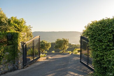 Main entry driveway; there is also a service drive