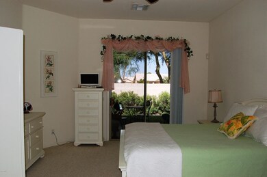 Master bedroom view to patio