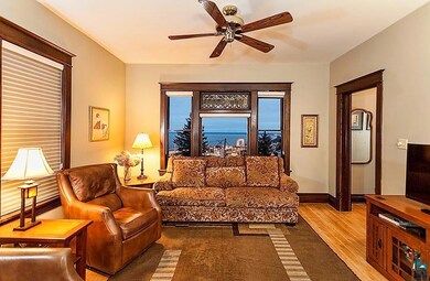 offers picture perfect lake views and city lights.