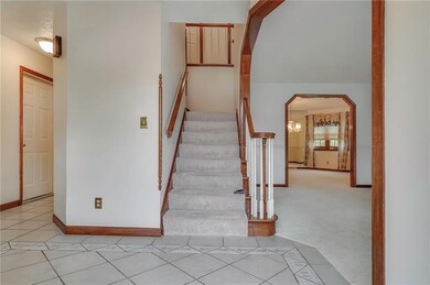 Spacious tiled entry.