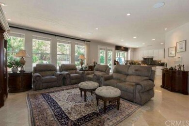 Spacious Family Room with Marble Flooring is Open 
