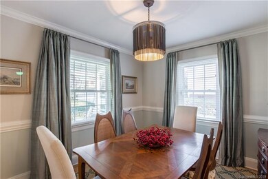 Formal Dining Room with Chair Rail Molding