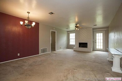 Open plan has a spacious combo living/dining room.