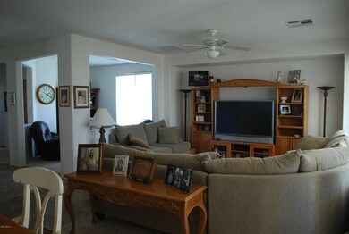 Great room open to den