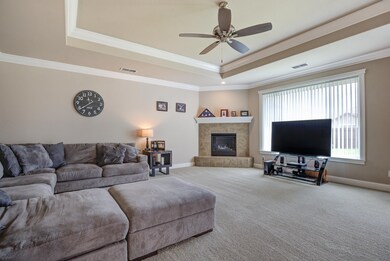 Fire place in family room