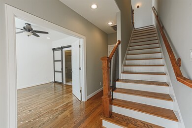 Stairs user you up to the 2nd floor where the shar