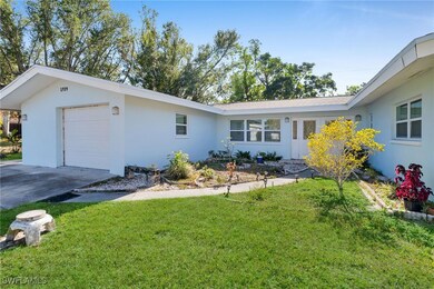 View of front of house featuring a front yard and
