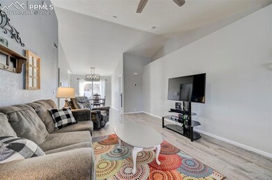 spacious living room with LVT flooring