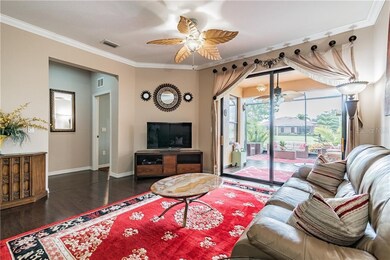 Crown Molding. Sliding Doors to your Lanai.