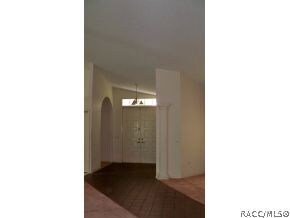 Foyer with double doors