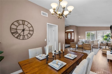 separate dining room connected to family room