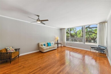 Large living area with huge window overlooking St