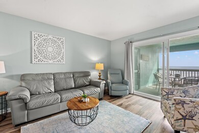 Living room featuring hardwood / wood-style floors