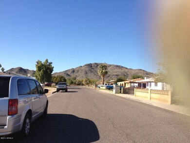 View of mountains from front door