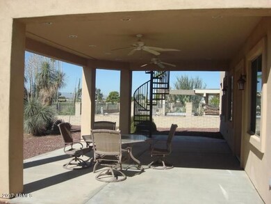 Large covered porch
