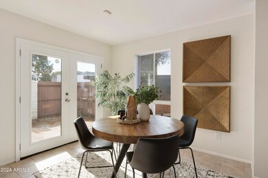 French doors to patio