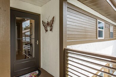 Entrance with glass door