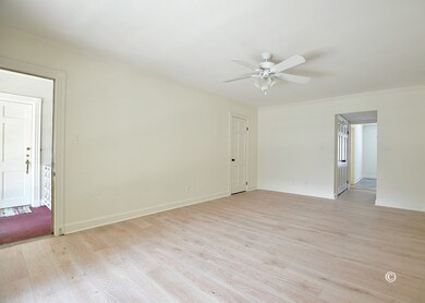 Large great room with storage closet and double do
