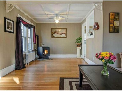 Living Room. Cozy Pellet Stove